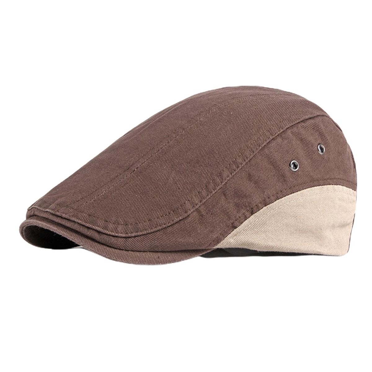 Newsboy Cap Casual Male Flat Beret Hat Coffee