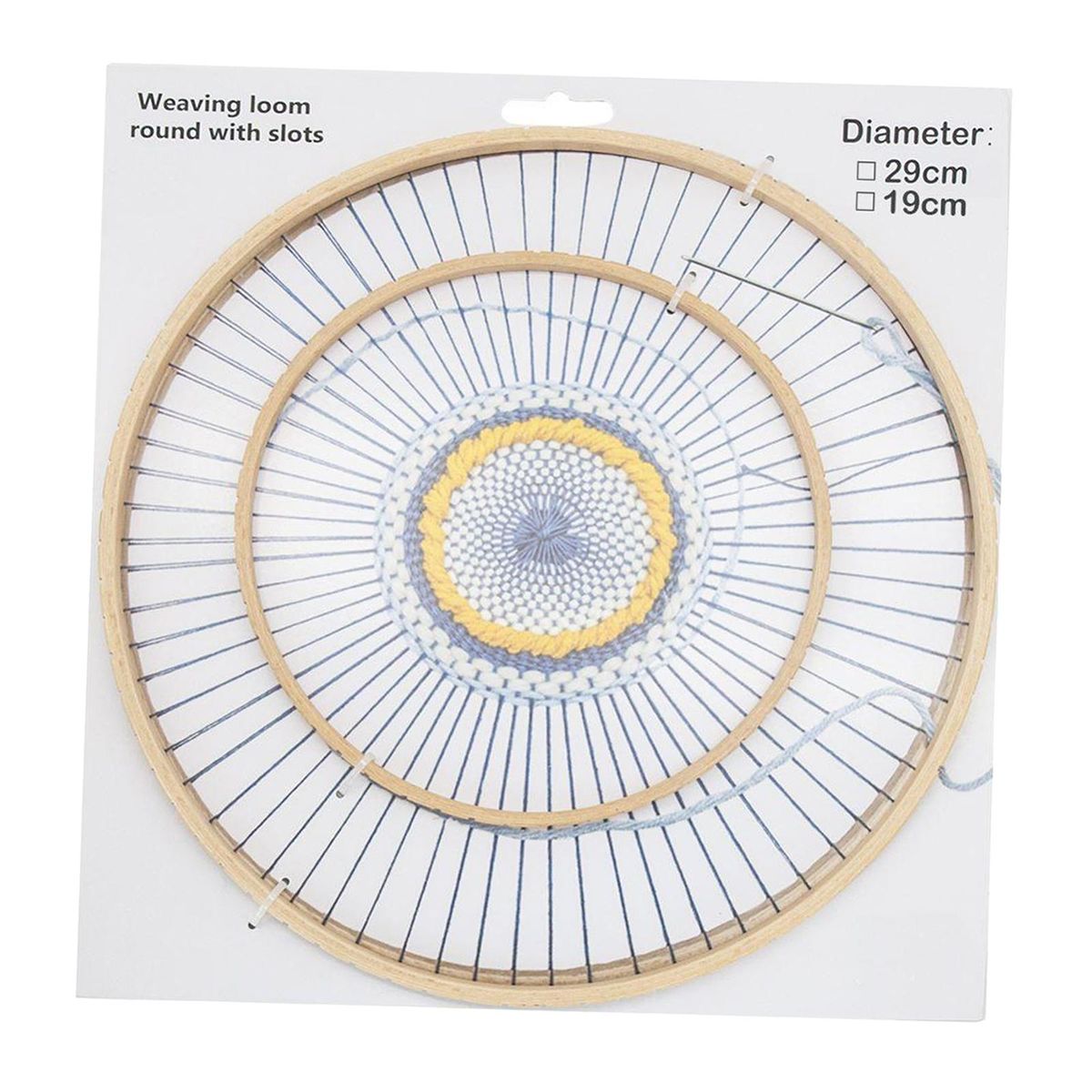 Large Frame Handmade Creativity Round Wooden Loom For