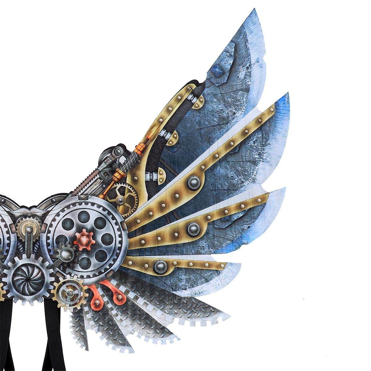 Mardi Gras Steampunk Gear Wings Cosplay Carnival Party Unisex Costume Wing Props Children's (I)