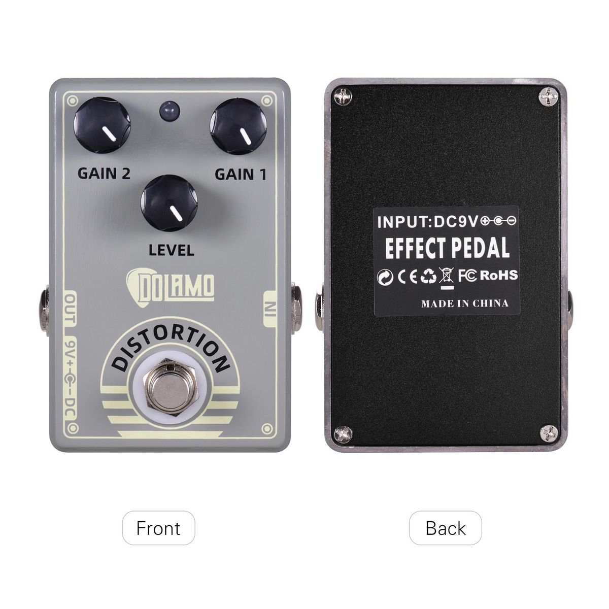 Dolamo D-5 Mark IV Distortion Guitar Effect Pedal Distortion Pedal with True Bypass for Electric Guitar