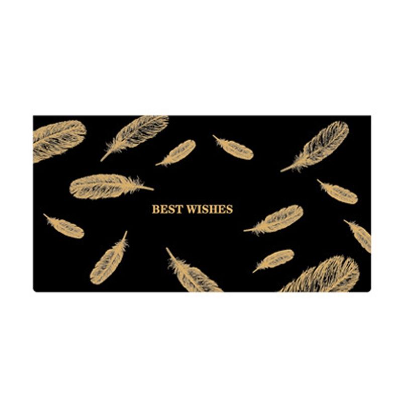 12PCS Black Hot Stamping Greeting Card With Envel