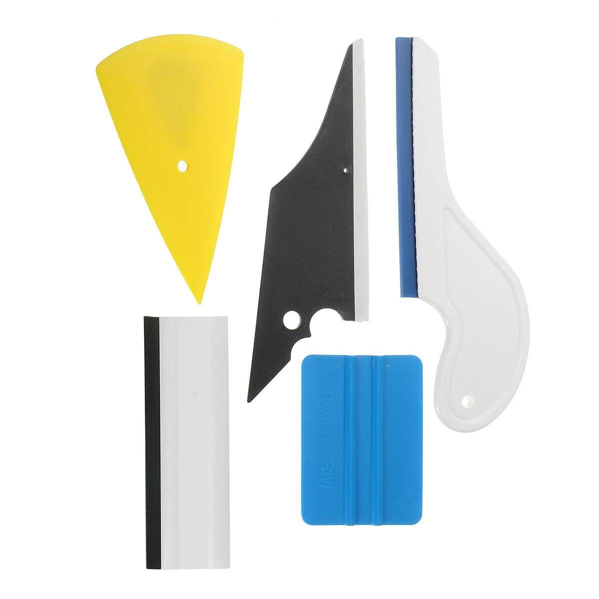 Useful 5 In 1 Car Window Film Tools Squeegee Scraper Set Kit Car Home Tint
