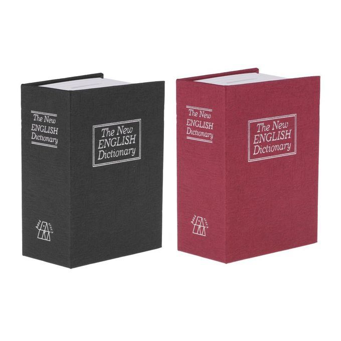 2x English Dictionary Book  Key Lock   Hidden Cash  Box