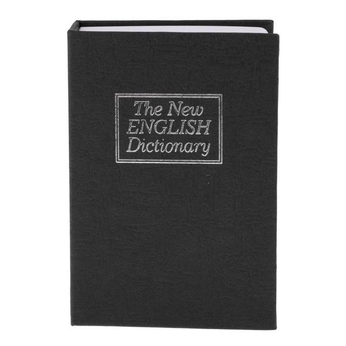 2x English Dictionary Book  Key Lock   Hidden Cash  Box