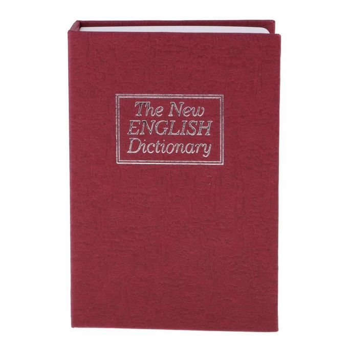 2x English Dictionary Book  Key Lock   Hidden Cash  Box