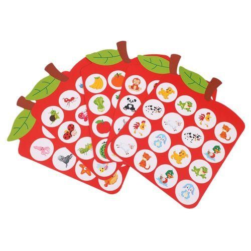 Kids Wooden Apple Memory Game Eay Education 3D