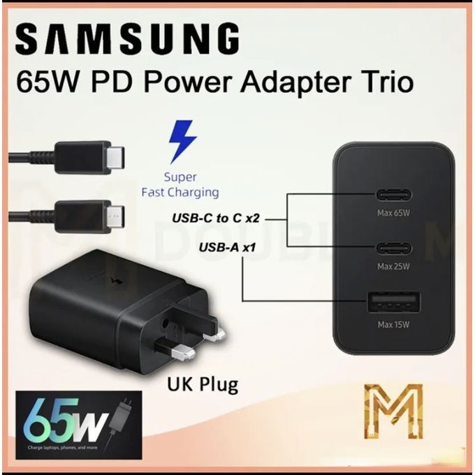 65W Super Fast Charge Adaptive Charging For Note 20 Ultra S22 Ultra Type-C To Type-C