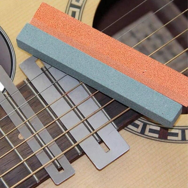XSXS--Guitar Tool Kit, Guitar Fret Crowning File, Double Guitar Bass Fret Wire Hammer, Stainless Steel Fret Rocker, 2 Pcs Finger