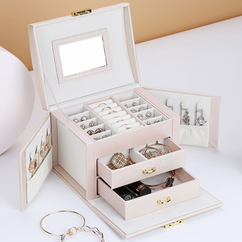 Jewelry Box Organizer With Small Travel Case For Women