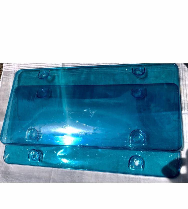 Universal Blue Licence Plate Number Cover