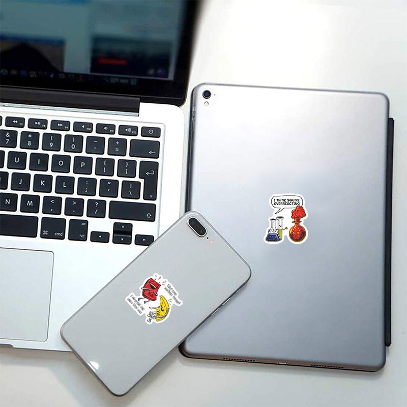 50pcs Science Physics Chemistry Lab Stickers For Case Diy