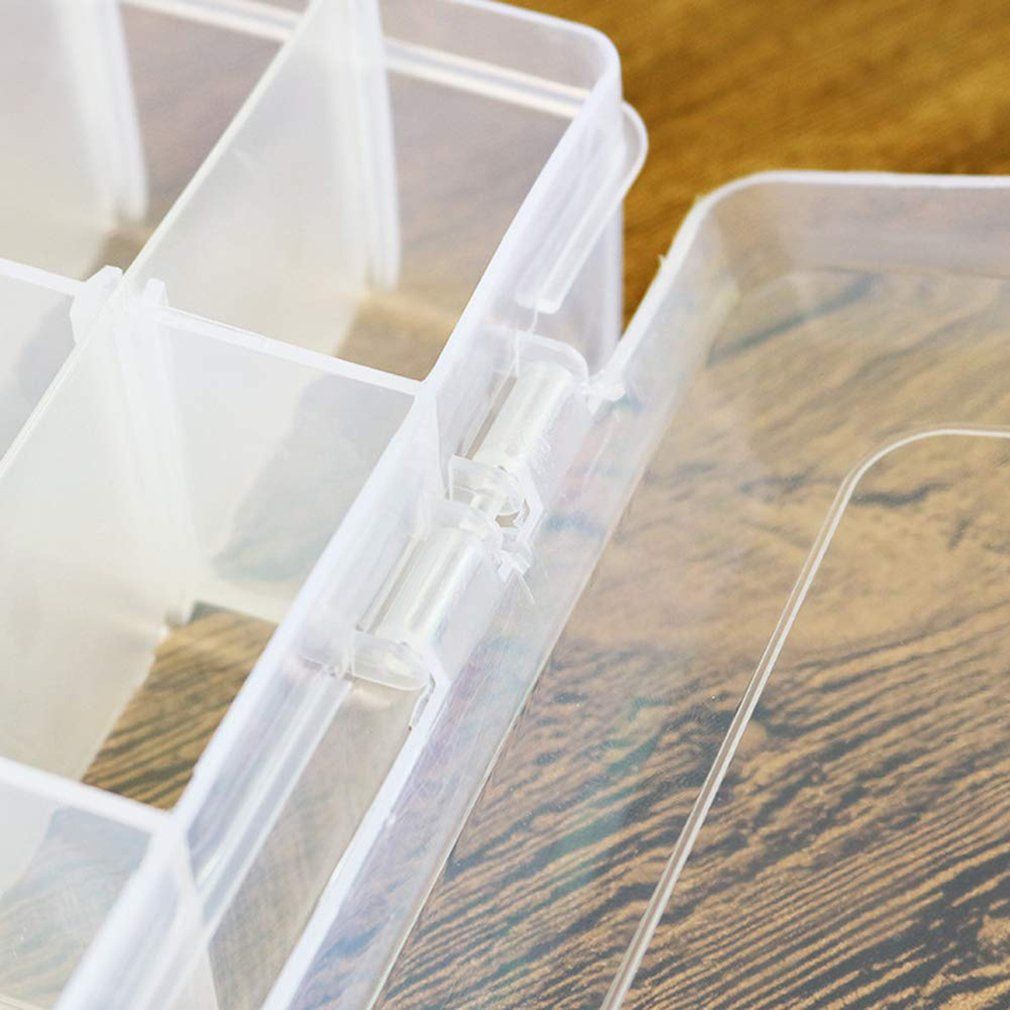 36 Grid Transparent Storage Box Jewelry Tool Box Food Grade PP Material Storage Box Plastic Parts Storage Box-transparent