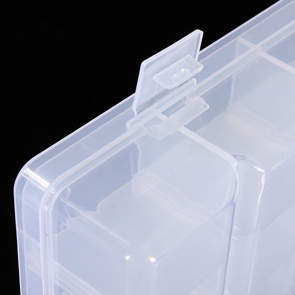 36 Grid Transparent Storage Box Jewelry Tool Box Food Grade PP Material Storage Box Plastic Parts Storage Box-transparent