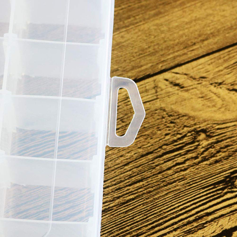36 Grid Transparent Storage Box Jewelry Tool Box Food Grade PP Material Storage Box Plastic Parts Storage Box-transparent