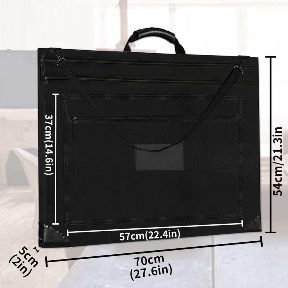Art Portfolio Tote Drawing Painting Sketch Waterproof Poster Board Storage Bag for Student Art Work and Artist