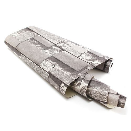 【Flash Deal】10m 3D Embossed Non-woven Brick Wallpaper Wall Paper Rolls& Living Room Bedroom