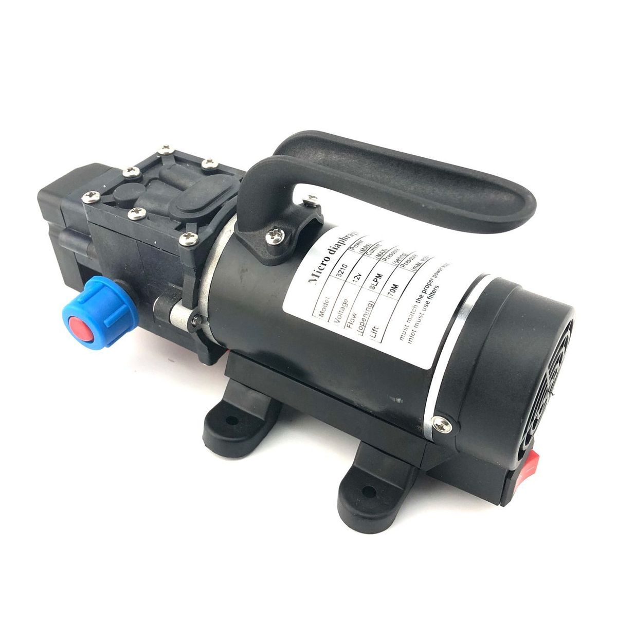100w 8L/min 12v 24V Water Pump Electric High Pressure Mini Dc Self Priming Pump