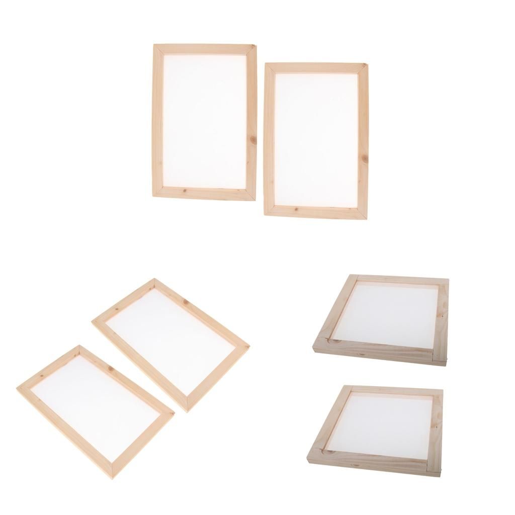 2x Wooden Paper Making Mould Frame  DIY Handmade