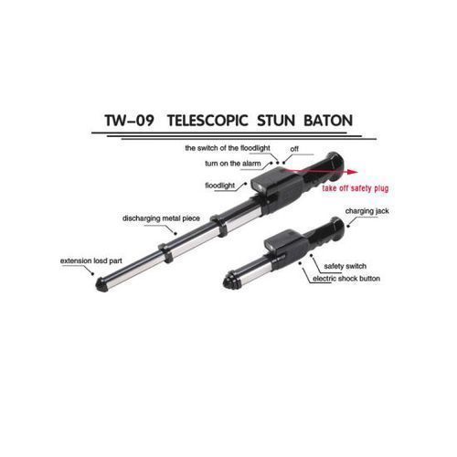 TW 09 Telescopic Stun Master Stun Baton 800000volts