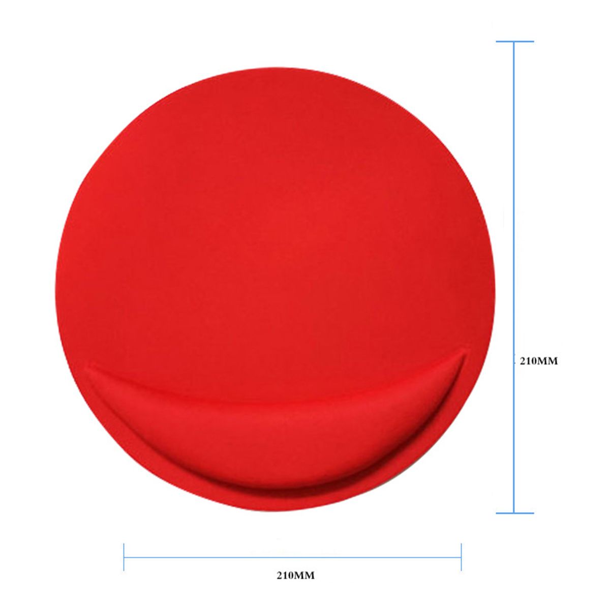 Mouse Pad Anti-skid Round EVA Slow Rebound Mice Mat-Black