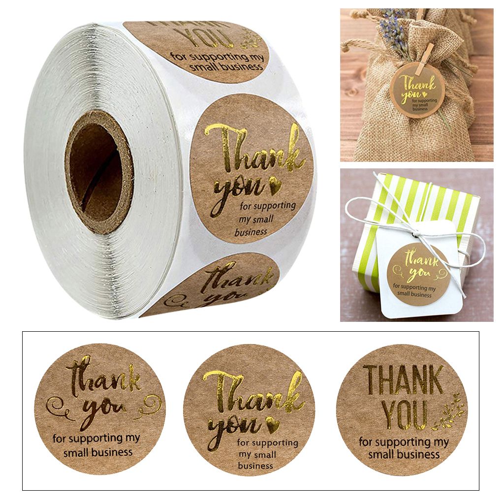 1000pcs THANK YOU FOR YOUR ORDER Sealing Stickers Round Labels Craft 1