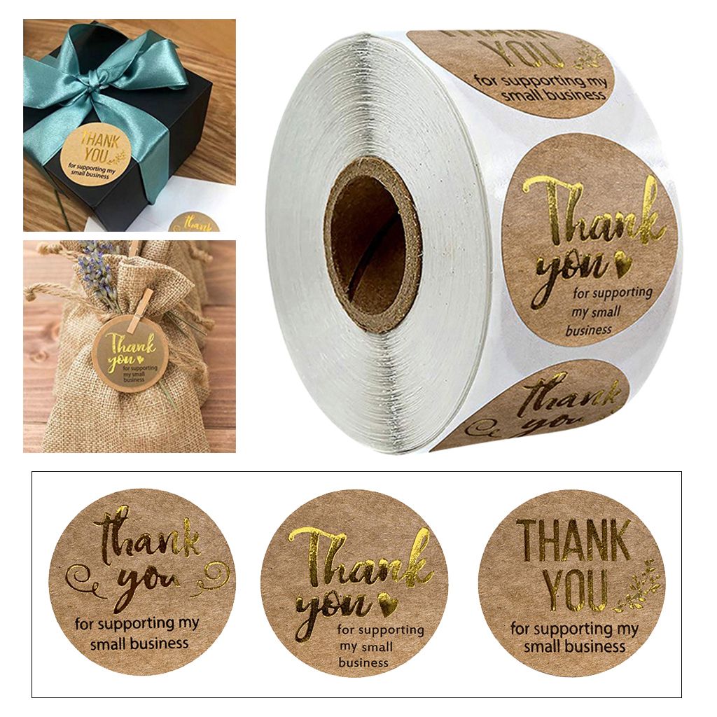 1000pcs THANK YOU FOR YOUR ORDER Sealing Stickers Round Labels Craft 1
