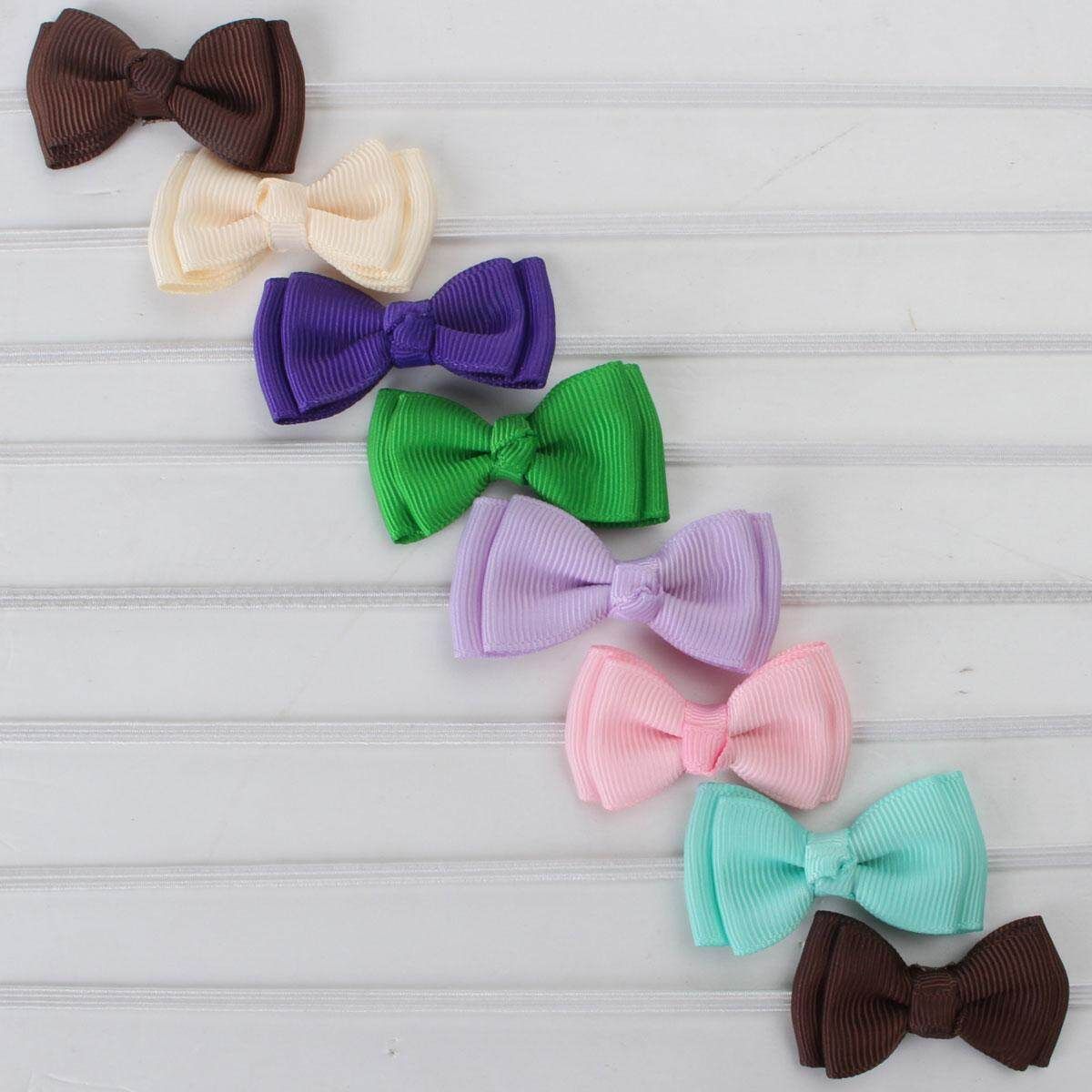 10Pcs Baby Girl Cute Bow Headband Newborn Hair Band Headdress Accessories