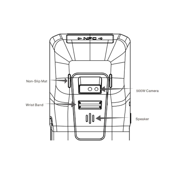 POS-6100 5.5 Inch Handheld Thermal Printing Machine, EU Plug