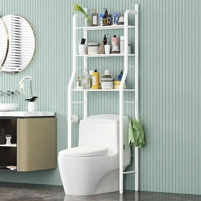 Tier Over Toilet Bathroom Storage Rack Shelf