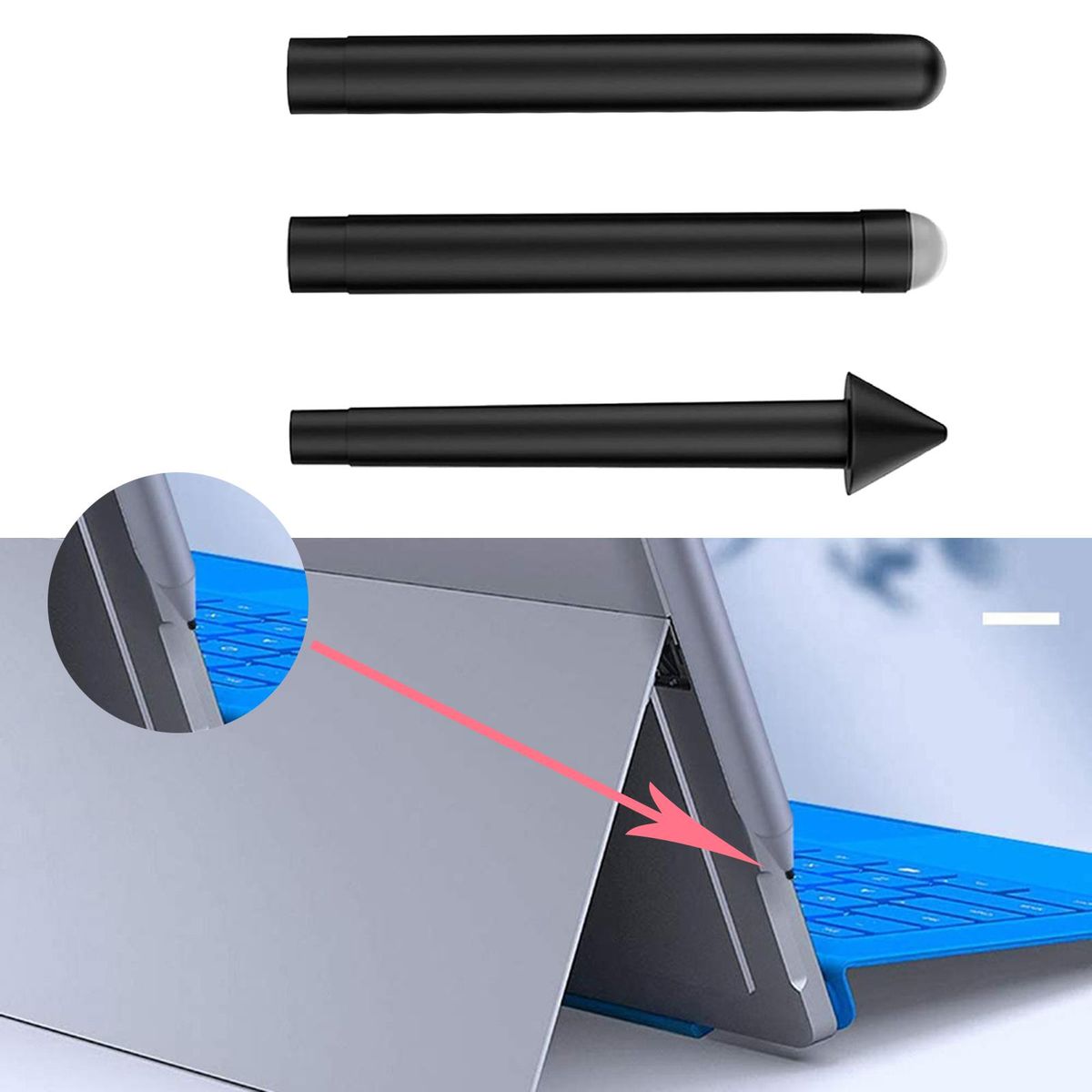 3Pcs Stylus Pen Tip Kit HB 2H H For Microsoft Surface Pro 4 5 6 7 Prox