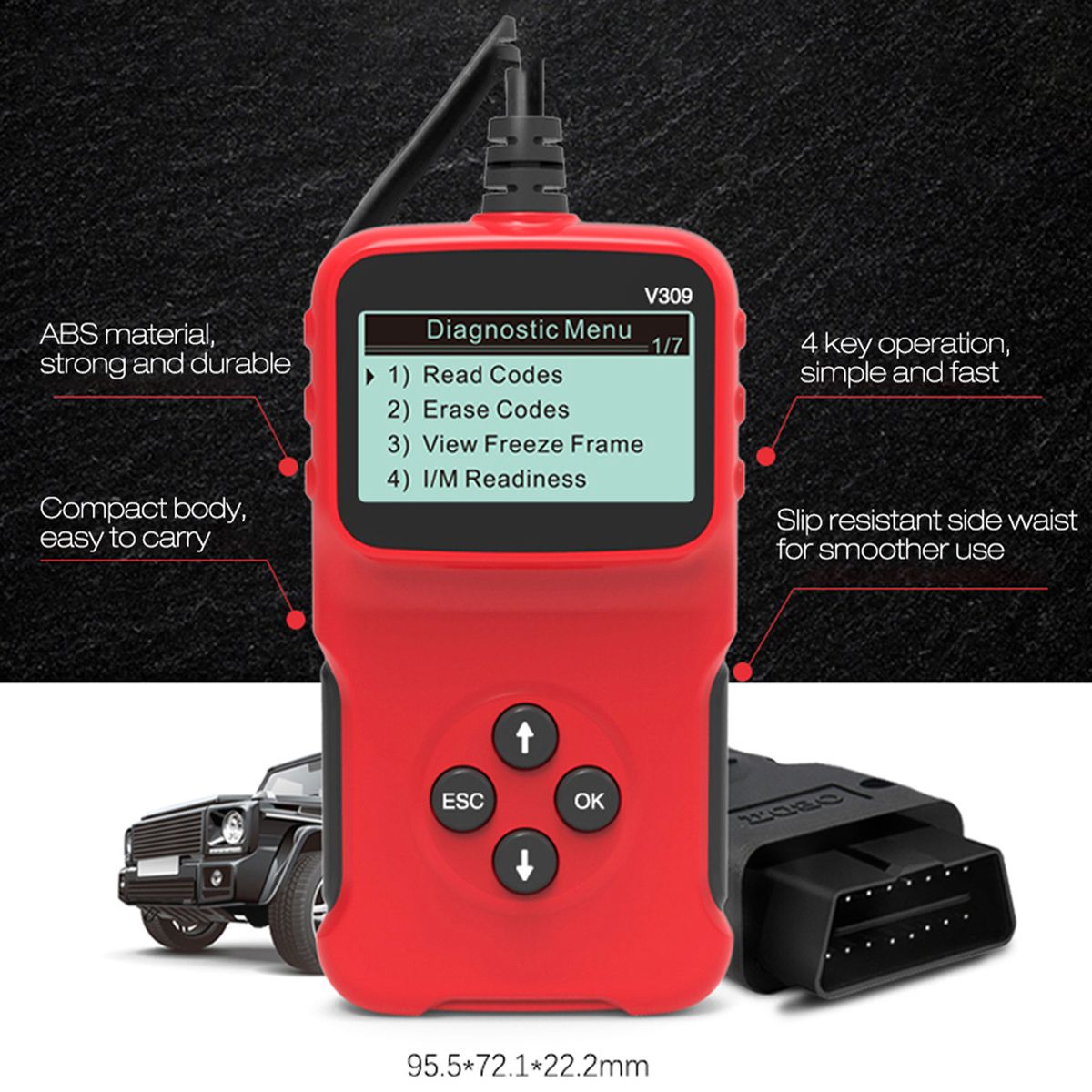 Universal OBDII Diagnostic Tool Scanner Code Reader Car Code