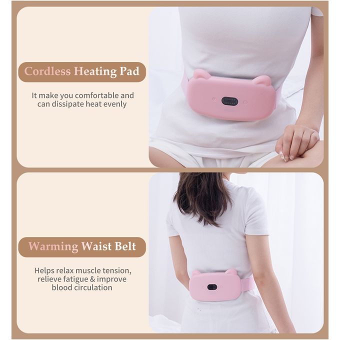 Cordless Heating Pad Period Pain Relief Electric Waist Belt