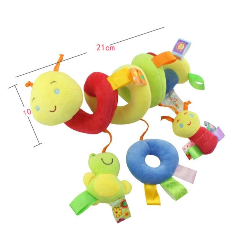 Newborn Baby Plush Stroller Toys Baby Rattles Mobiles Cartoon Animal Hanging Bell Educational Baby Educational Toys 0-12 Months