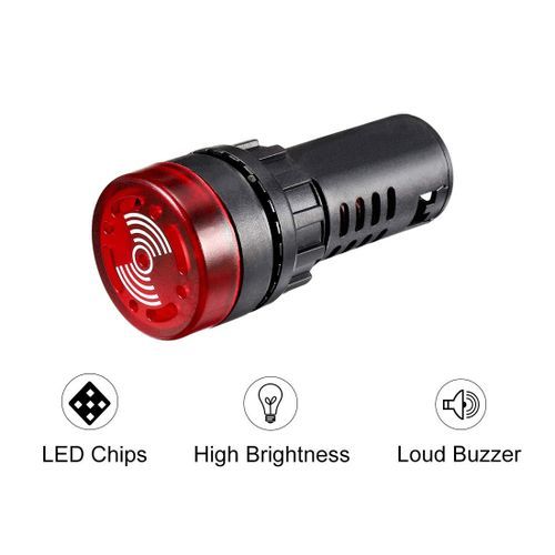 Automatic Alarm Buzzer Flashing Indicator Led Light
