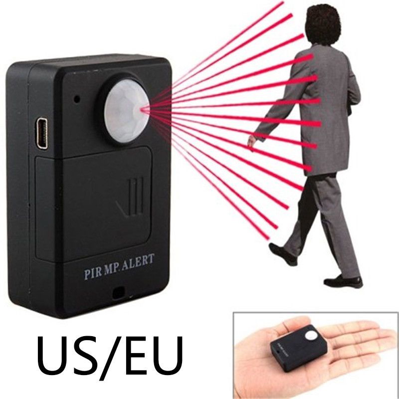 Mini  Alarm Motion Sensor Alarm Infrared Wireless  Alarm Anti-theft Motion Detector With EU Plug High Sensitivity