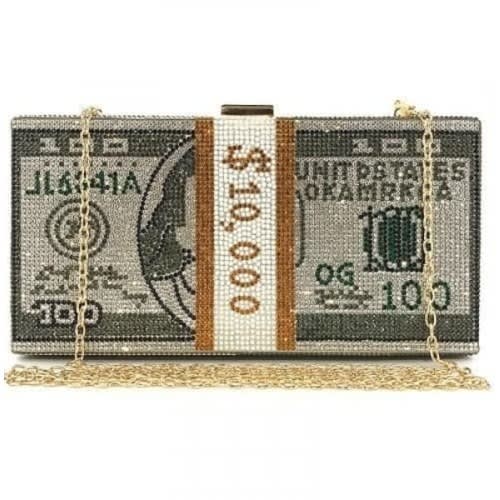 Dollar Inspired Clutch Purse