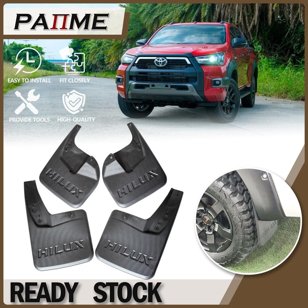 Flaps Mudflaps Guardabarros Front Rear Flap Mudguards For Toyota Hilux Vigo Revo rally 4x4 trd 2016 2021