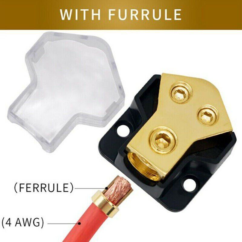 2 Way Power Distribution Block Power/Ground Splitter