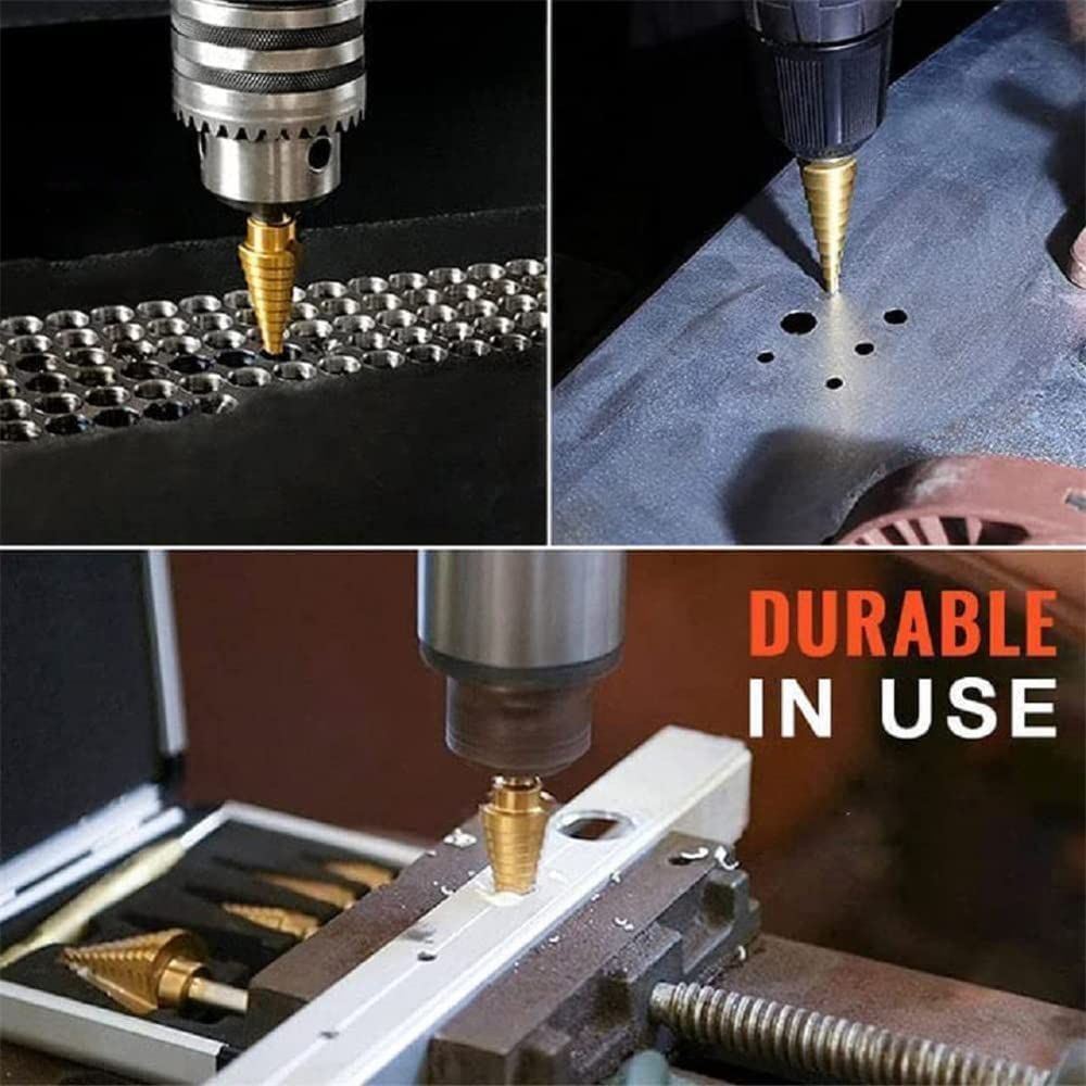 6Pcs Titanium Reaming Pagoda Saw Tooth Set /Drill Bits