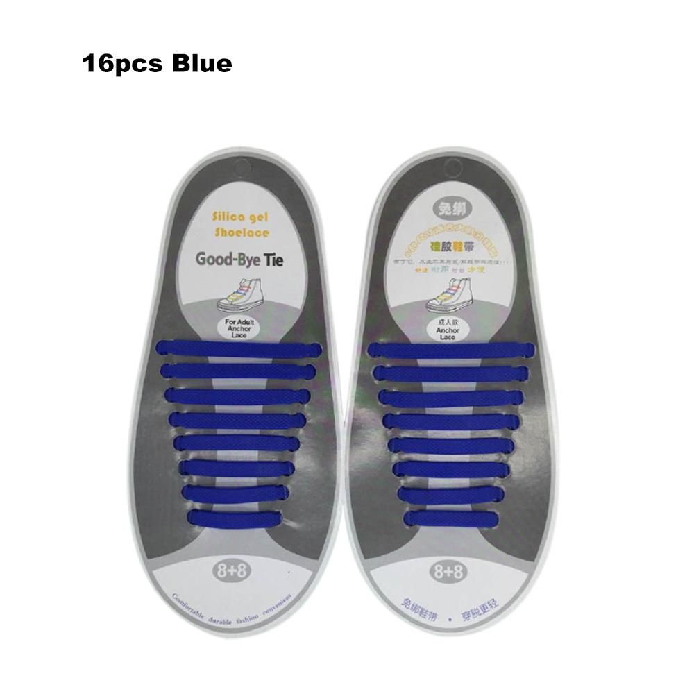 Waterproof Elastic Silicone Tieless Shoestring for Athletic Running Multicolor for Sneaker Boots Board Casual Shoes