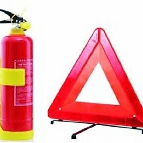 1Kg Car Vehicle Safety Emergency Fire Extinguisher/C-Caution