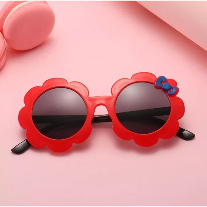 Flower Cartoon Chil Cute Bowknot Baby Glasses Kid Sunglasses