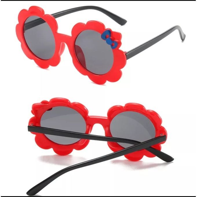 Flower Cartoon Chil Cute Bowknot Baby Glasses Kid Sunglasses