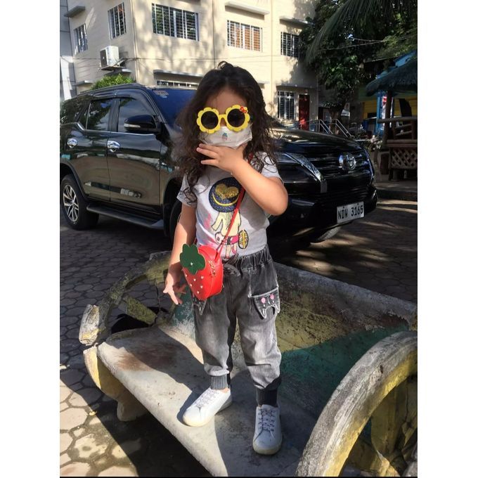 Flower Cartoon Chil Cute Bowknot Baby Glasses Kid Sunglasses