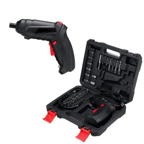 Electric Cordless Screwdriver Rechargeable Drill Driver With Tool Boxes
