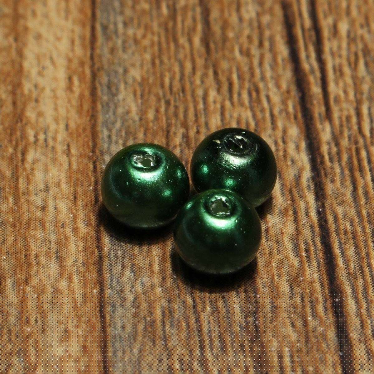 Wholesale Lots Glass Pearl Round Spacer Loose Beads 4mm/6mm/8mm Green 4mm 100pc