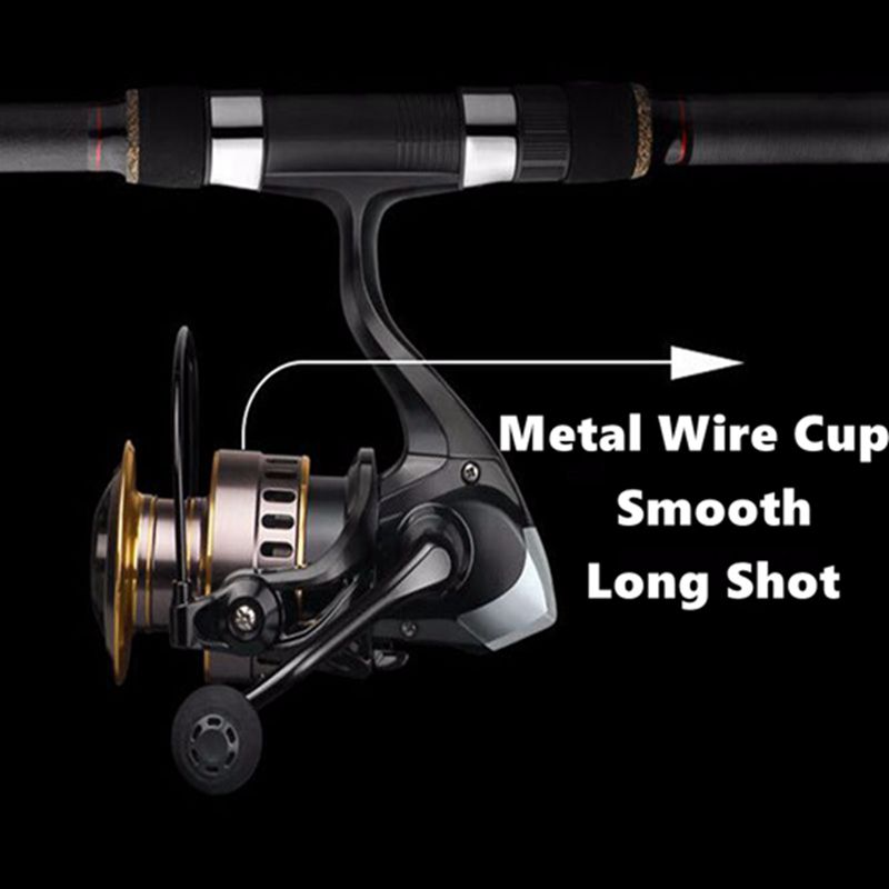 Fishing Reel Spinning Carp Reel Fish Smooth Long Shot Metal