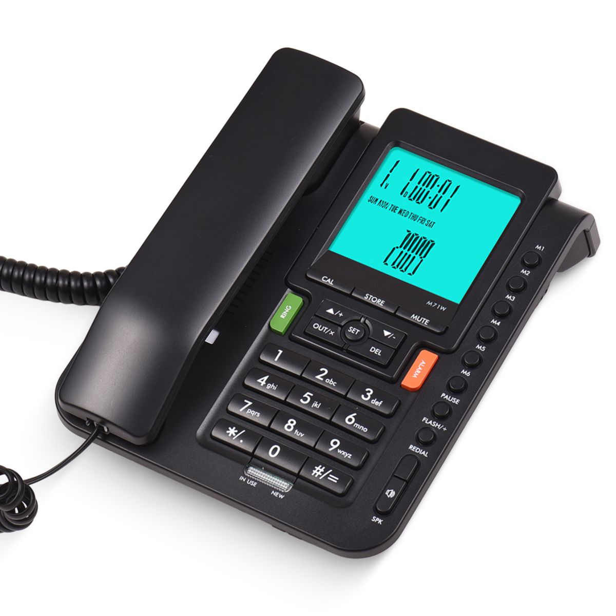 Corded Phone Desk Landline Phone Telephone DTMF/FSK Dual