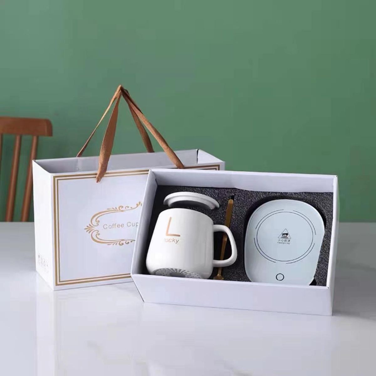 AC heating cup thermostatic coaster USB computer type heating pad intelligent thermostatic coaster