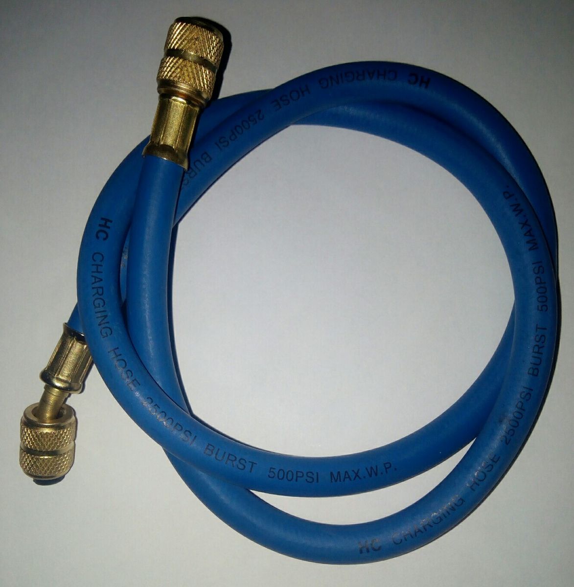 Refrigerant Gas Can Charging Hose Blue
